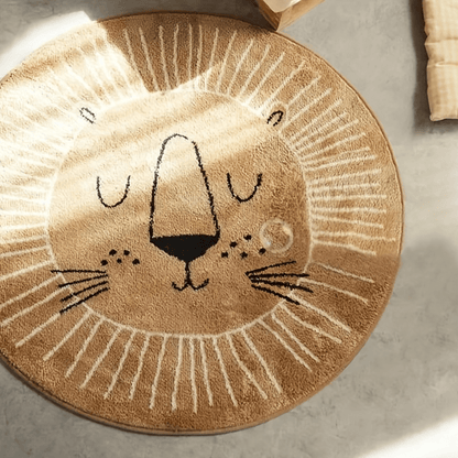 Carpet “Lion” – Brown children’s carpet for baby rooms and children’s rooms