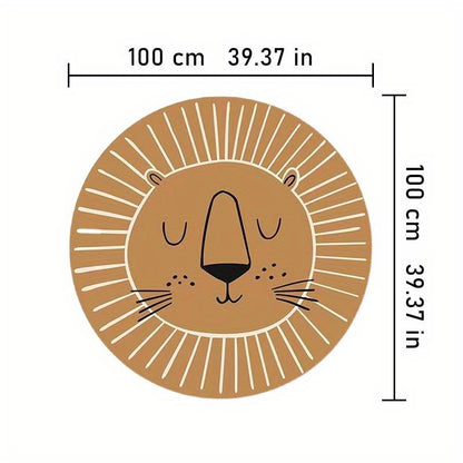 Carpet “Lion” – Brown children’s carpet for baby rooms and children’s rooms