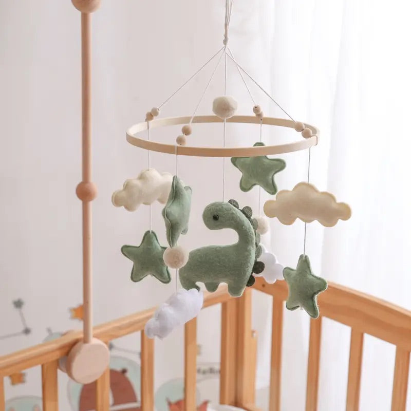 Dino Mobile – Abenteuerliche Babyzimmer Dekoration mit Sternen und Wolken