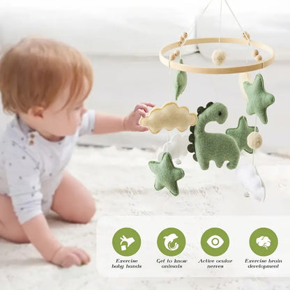 Dino Mobile – Abenteuerliche Babyzimmer Dekoration mit Sternen und Wolken